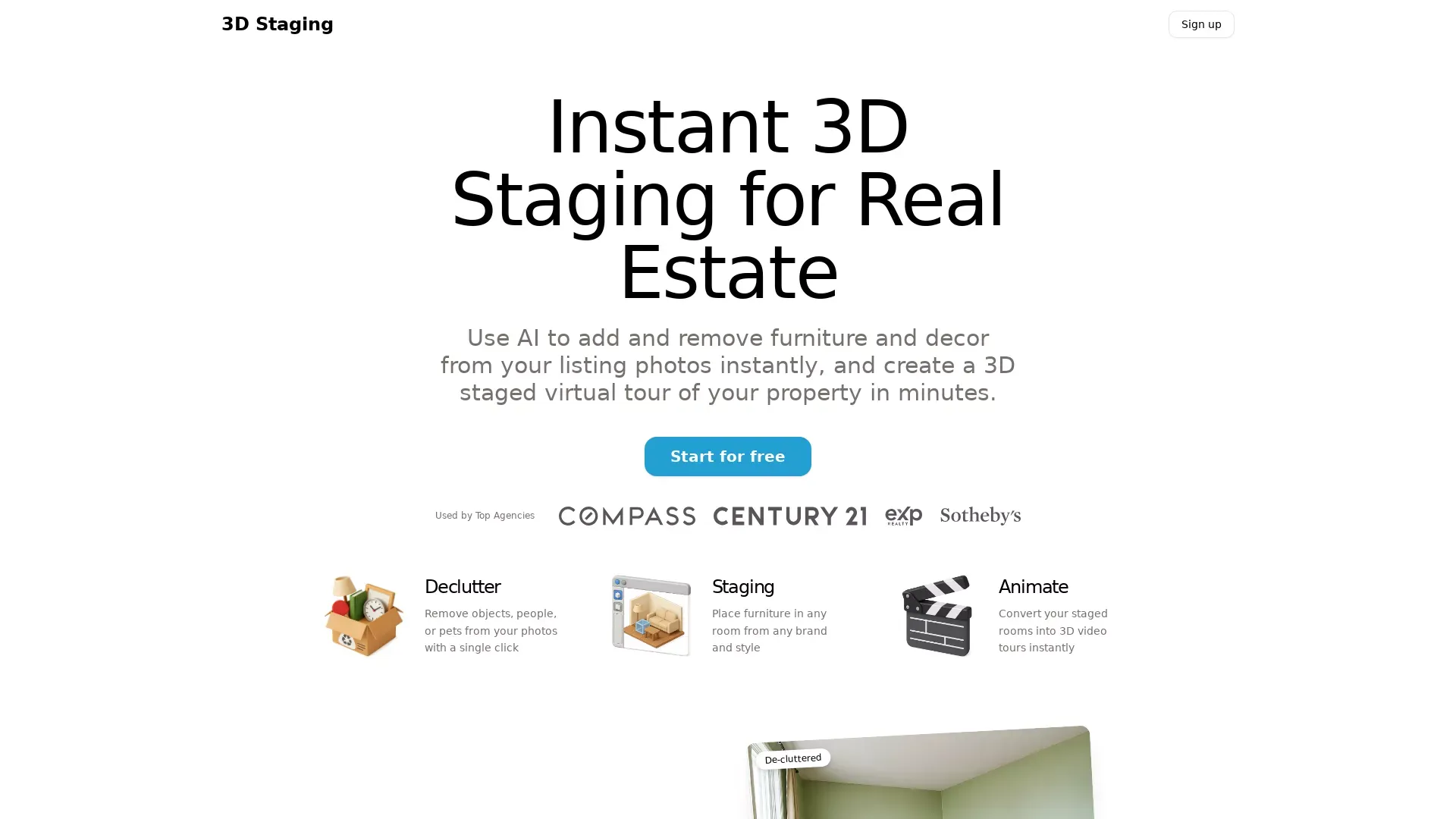 3D Staging