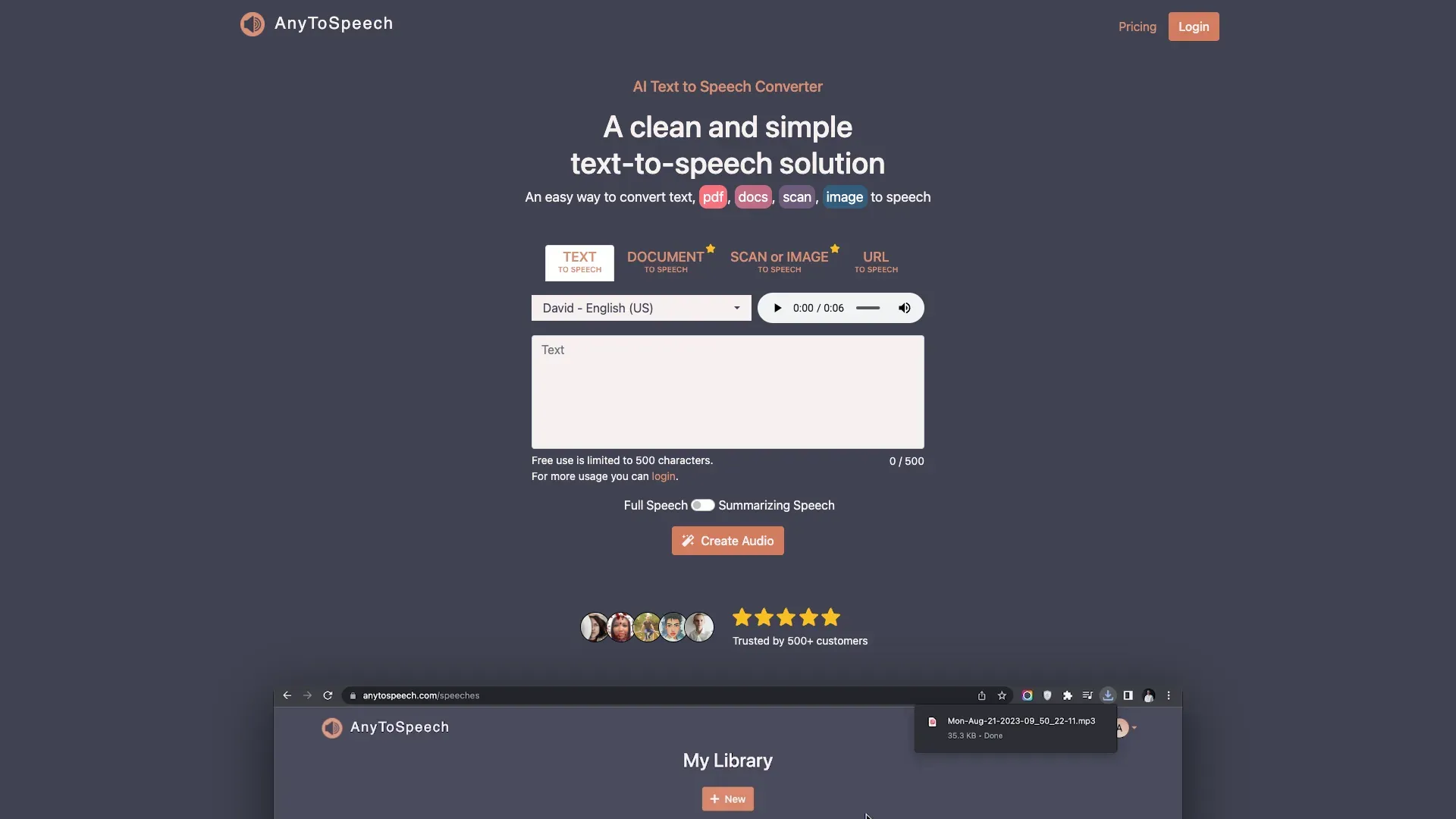 AnyToSpeech