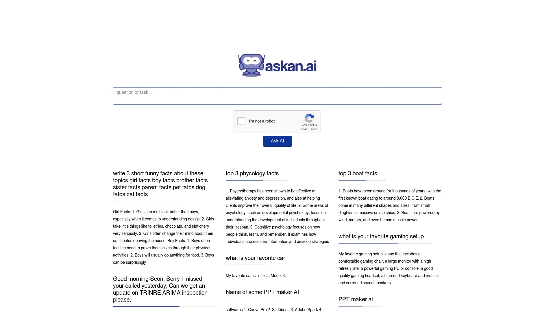 Ask An AI