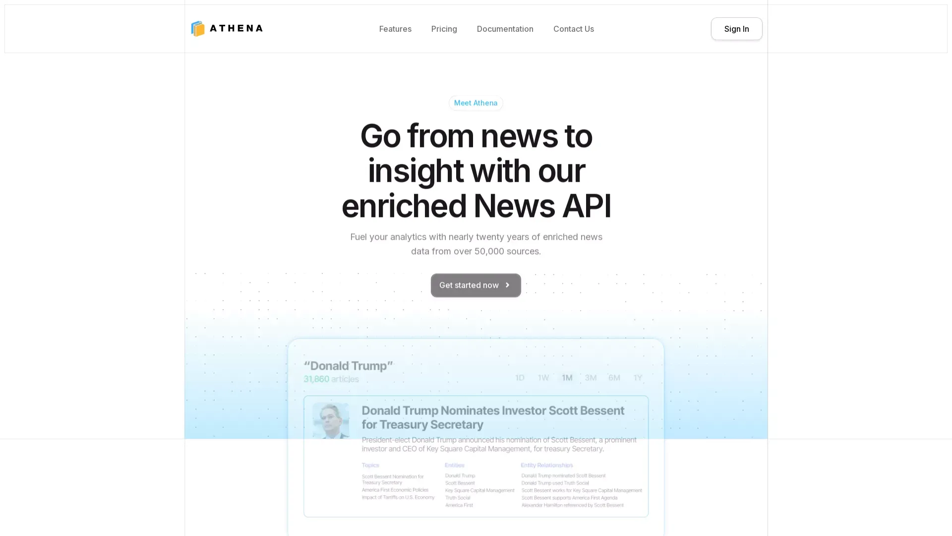 Athena News API