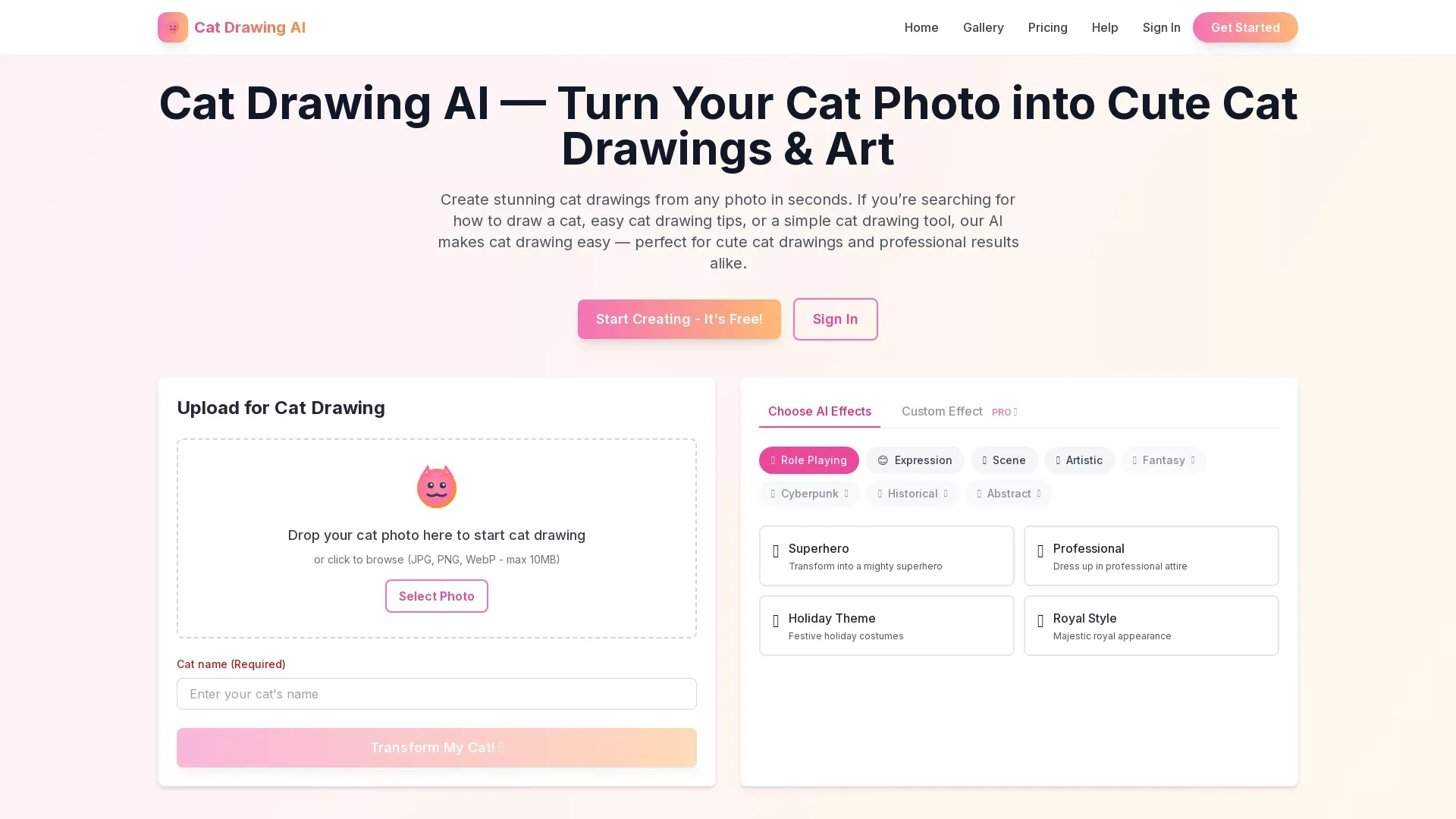 Cat Drawing AI