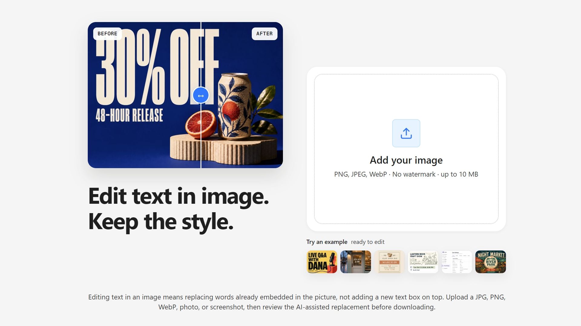 ChangeTextImage
