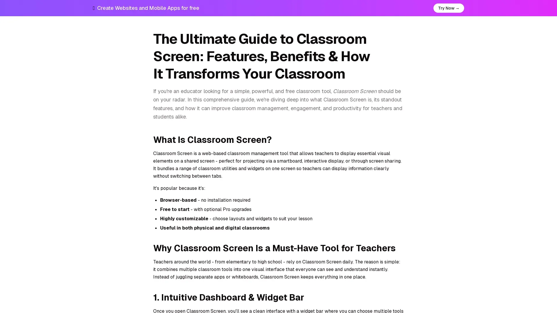 ClassroomScreens