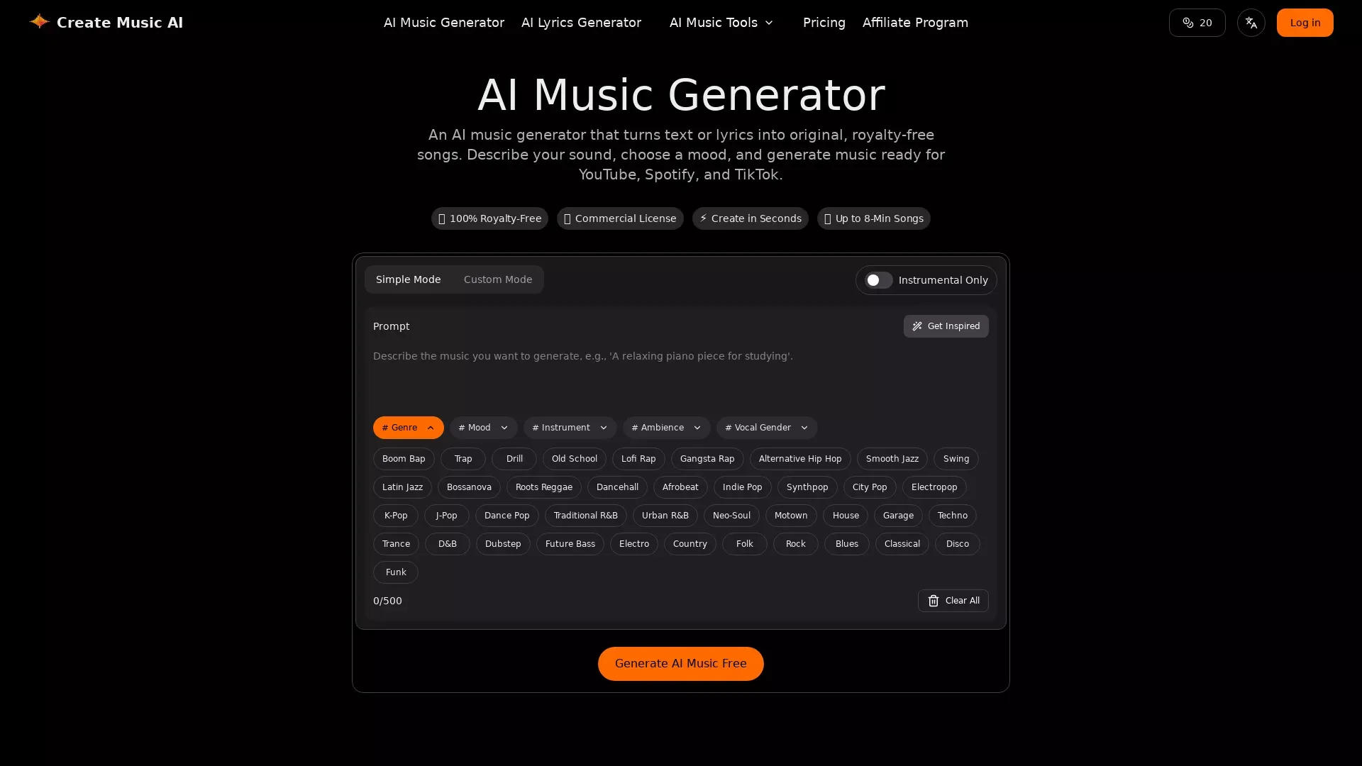 CreateMusicAI