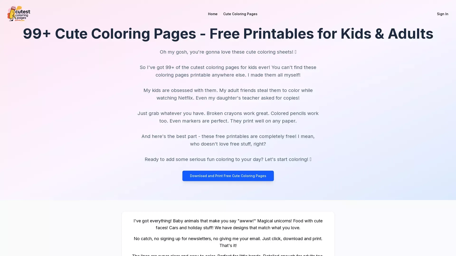CutestColoringPages