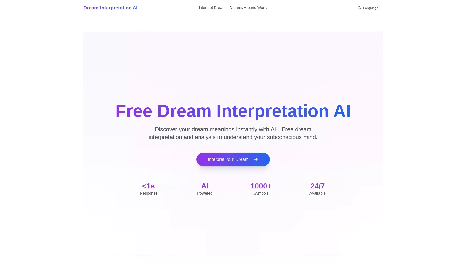 Dream Interpretation AI