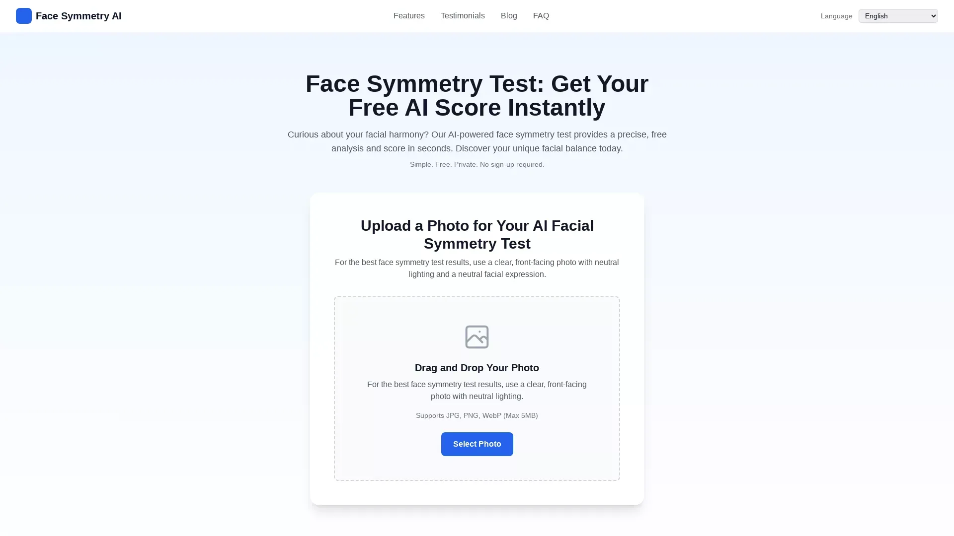 FaceSymmetryTest