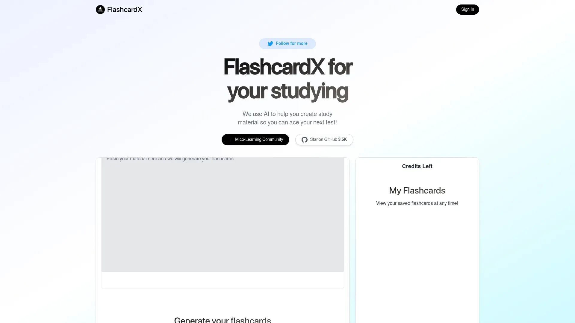 FlashcardX