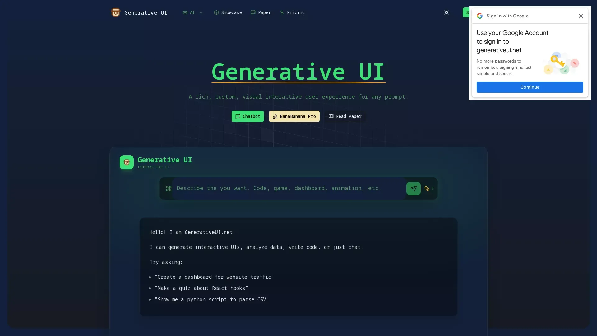 GeneraiveUI