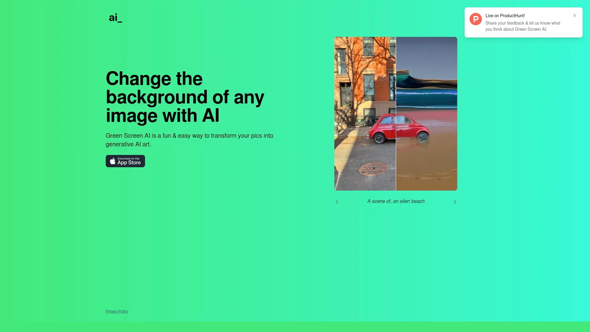 Greenscreenai
