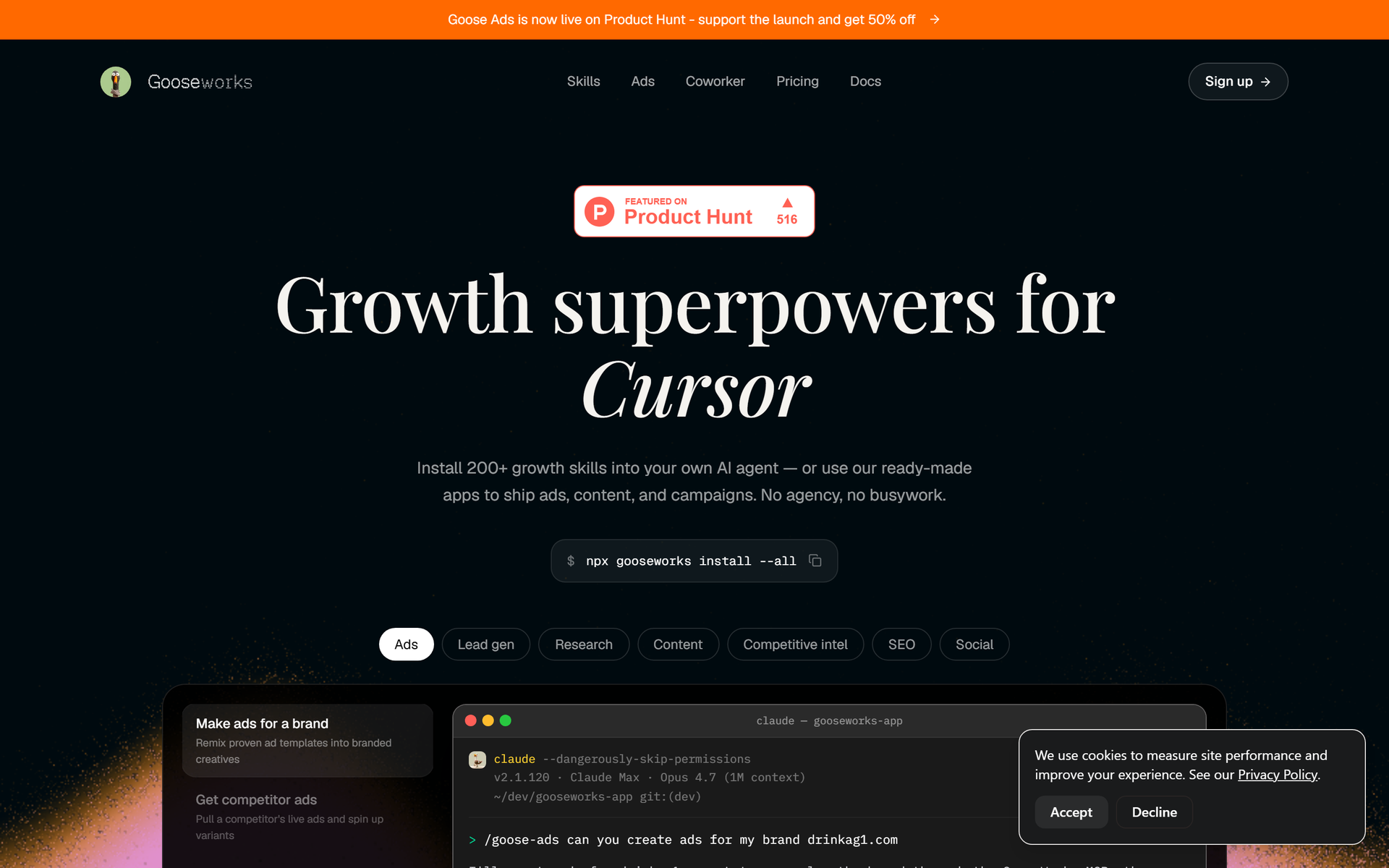 Growth superpowers forClaude CodeClaude Code