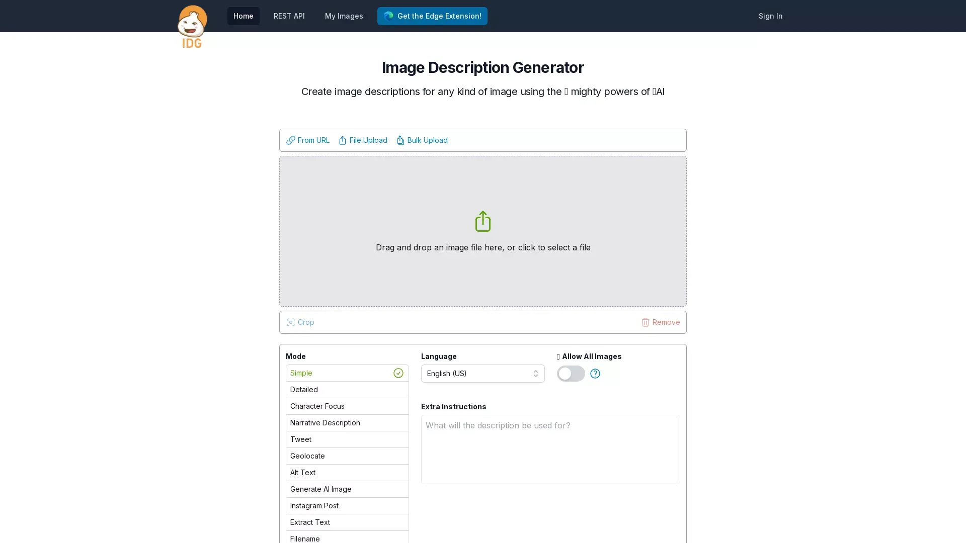 ImageDescriptionGenerator