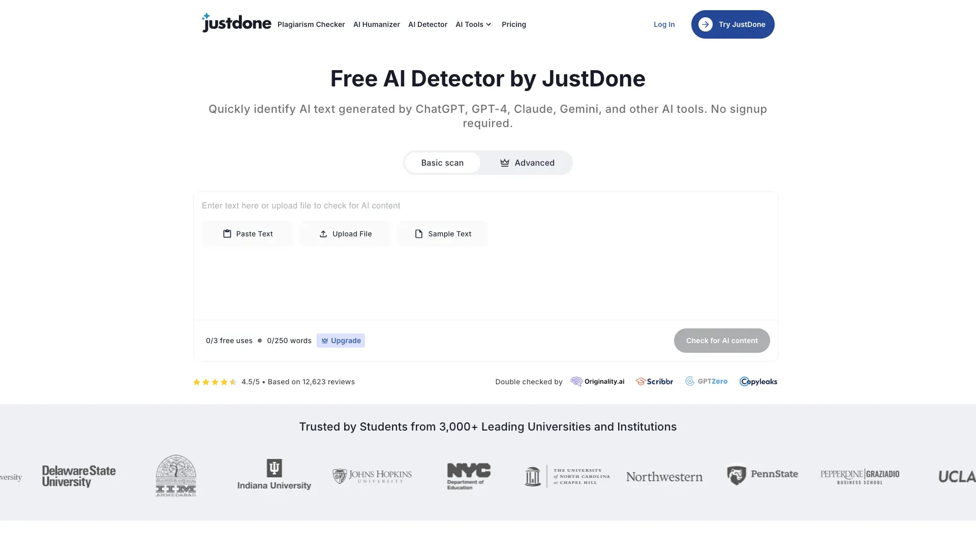 JustDoneAIDetector