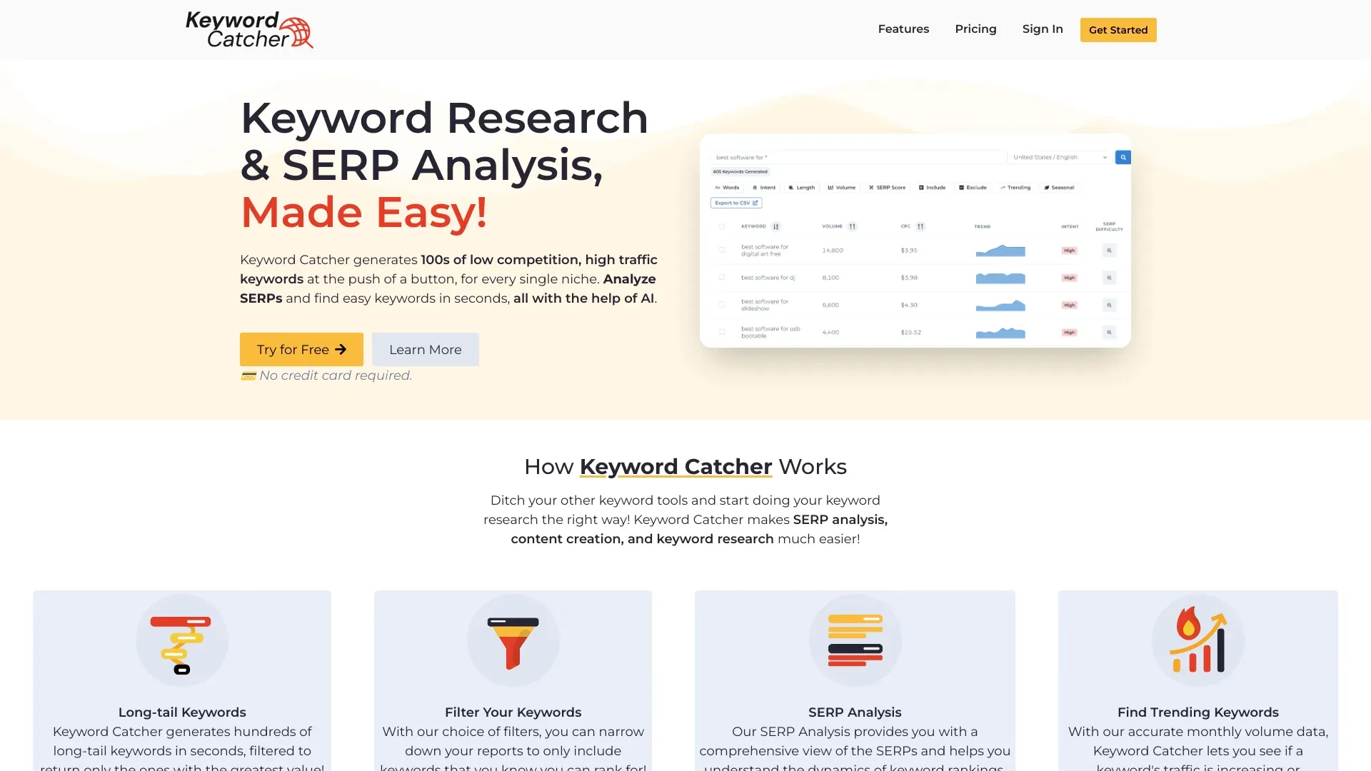Keyword Catcher