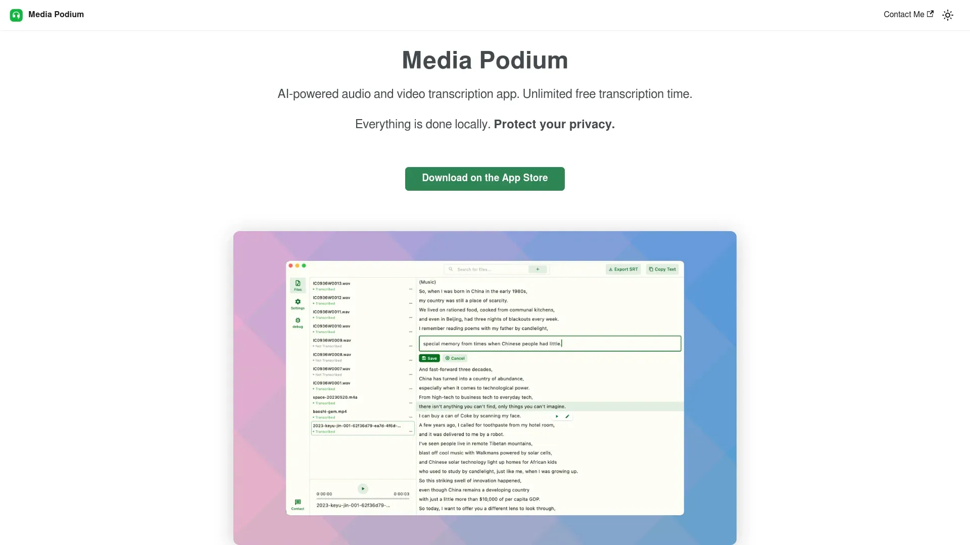 Media Podium