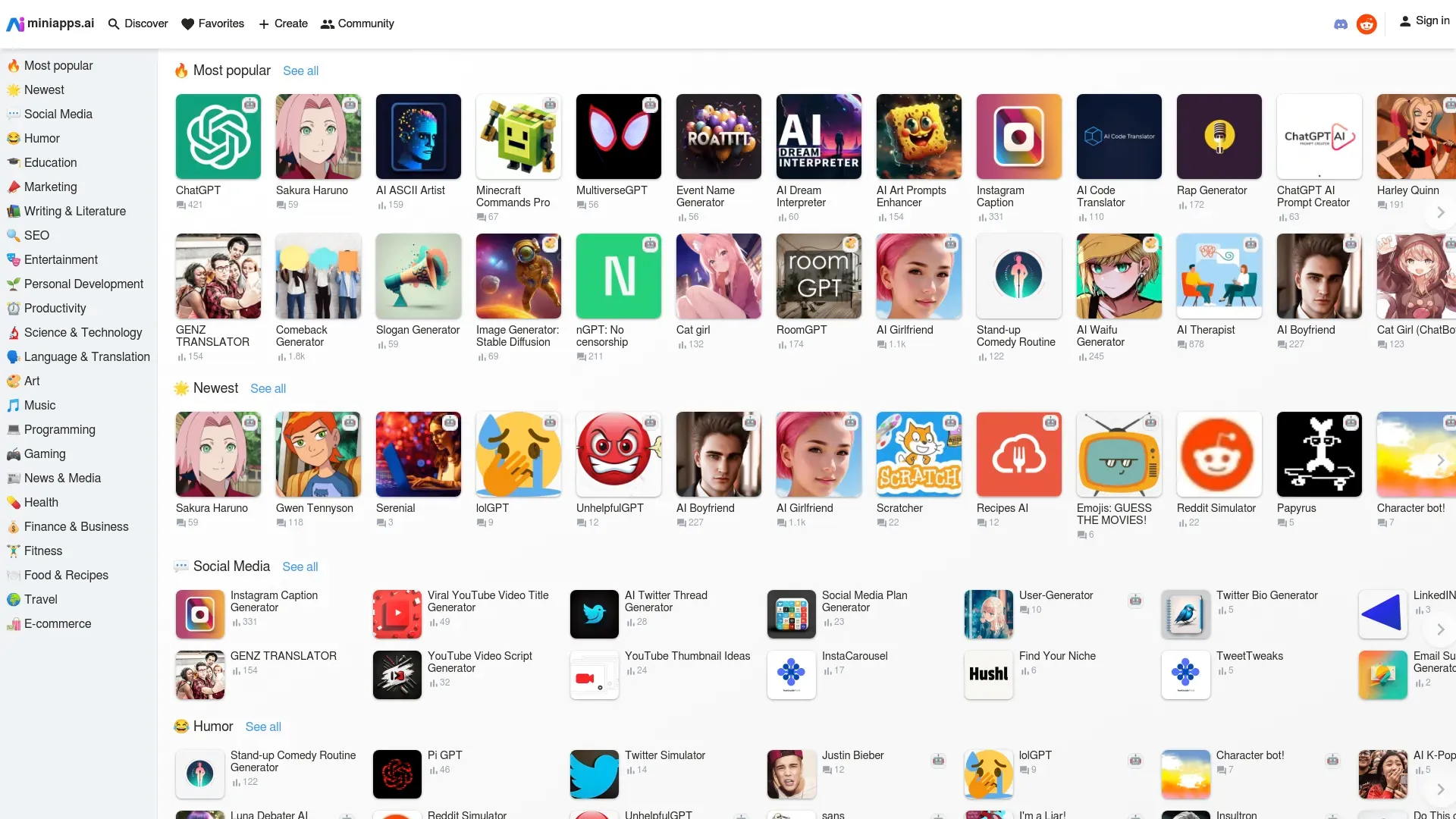 Miniapps