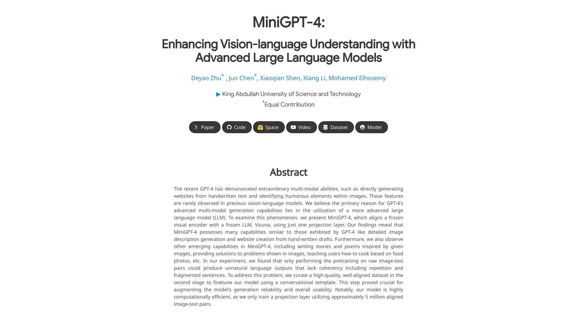 MiniGPT