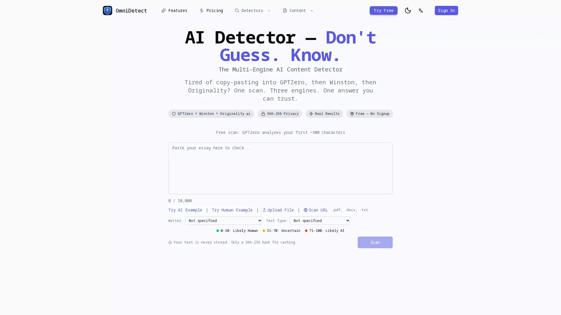 Omnidetect