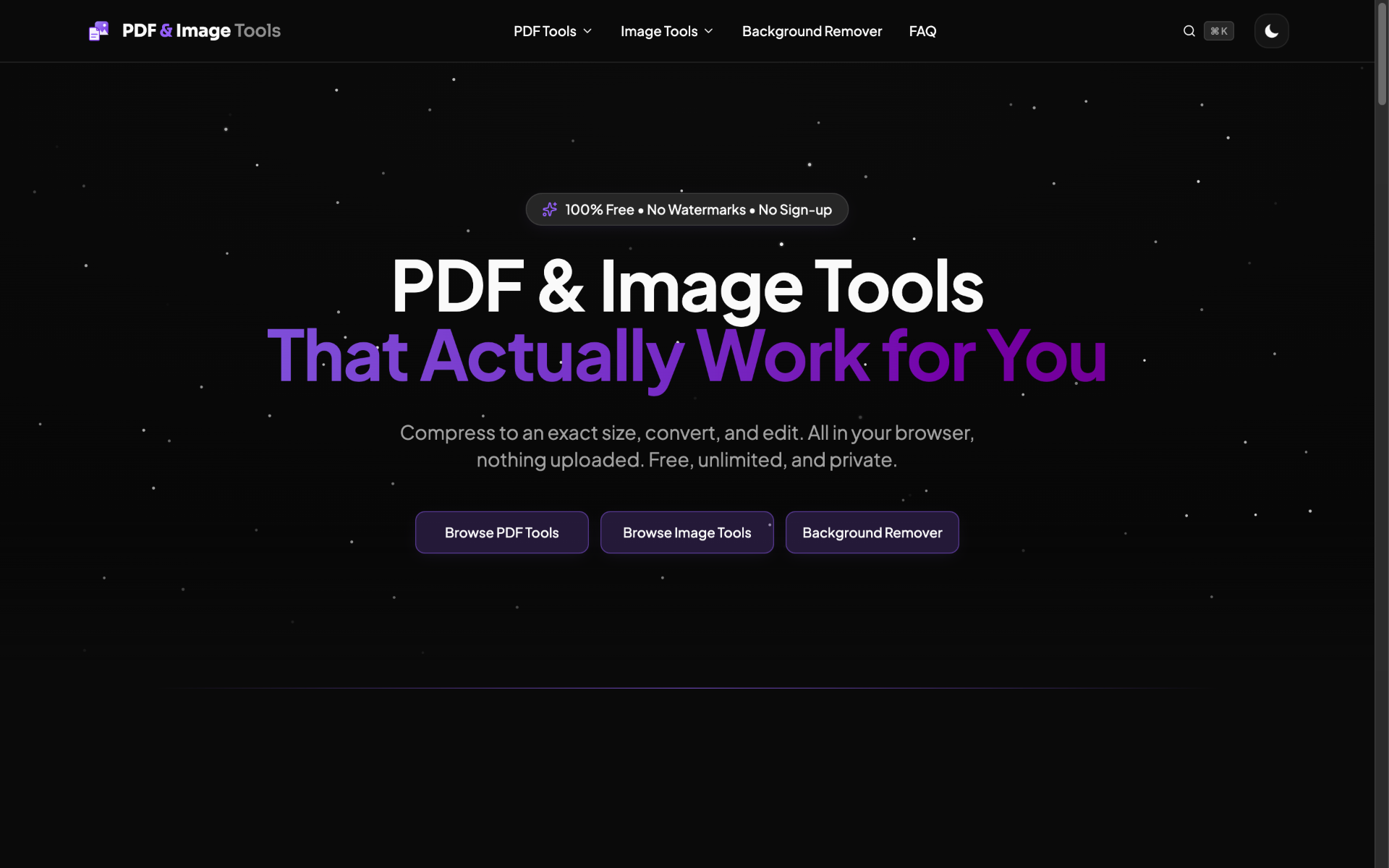 PDF & Image Tools