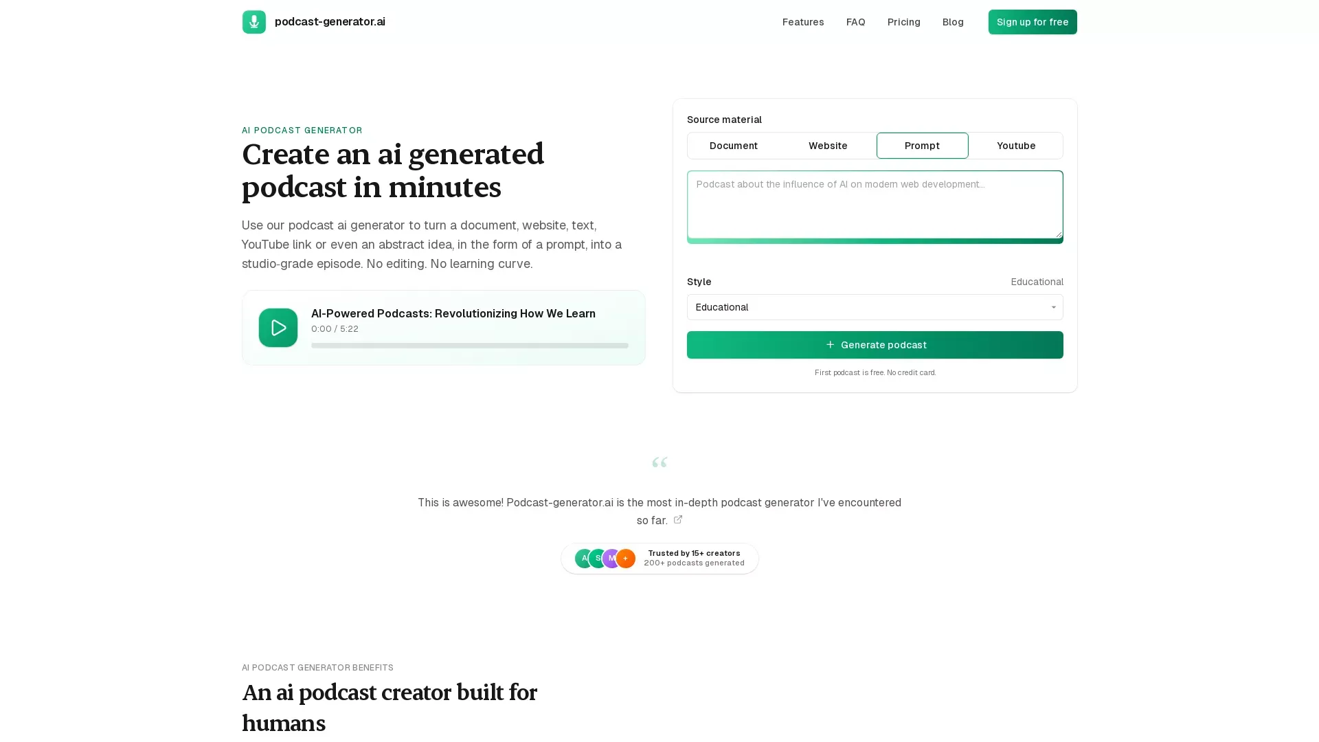 PodcastGeneratorAI