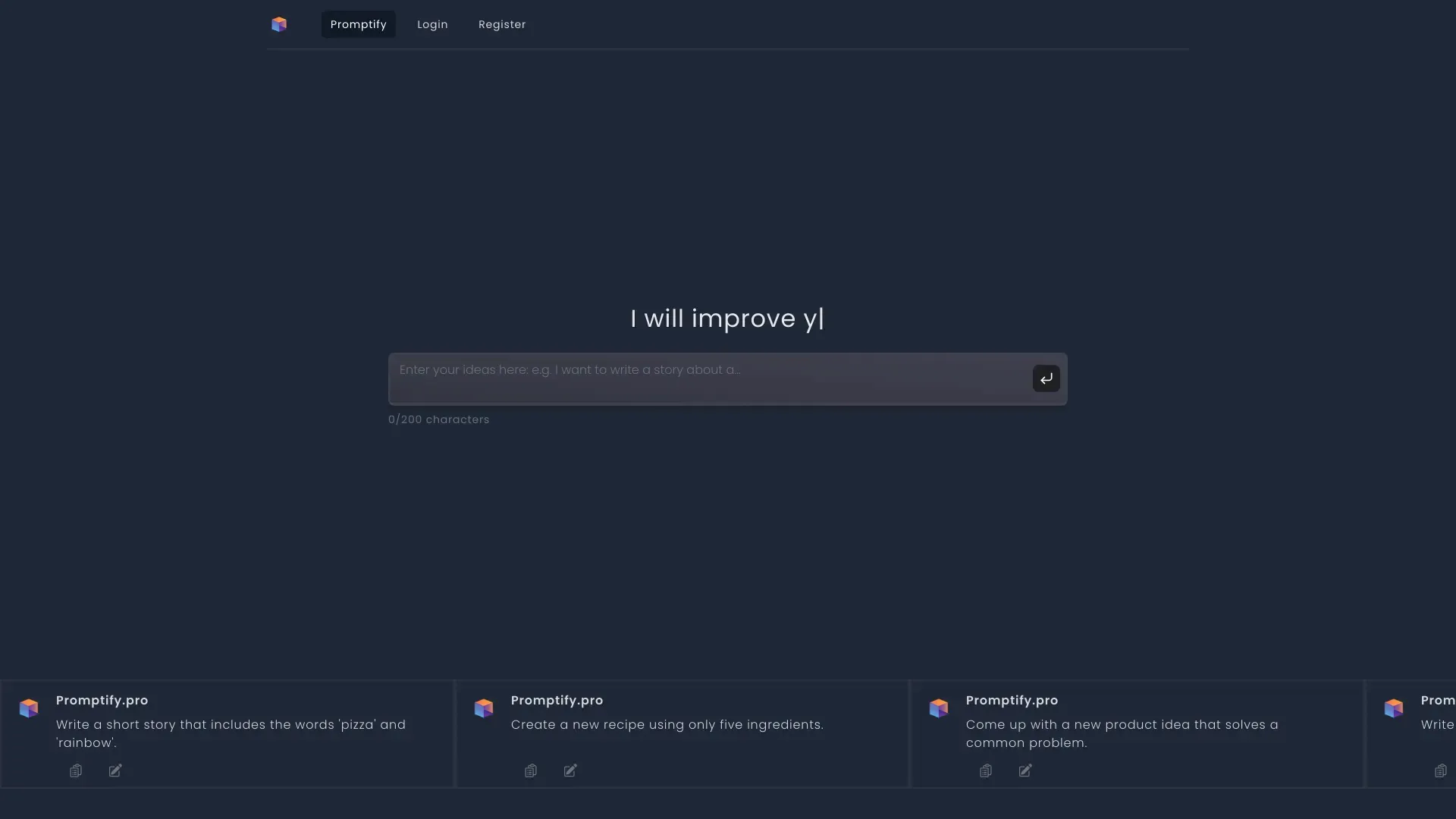 Promptify Editor