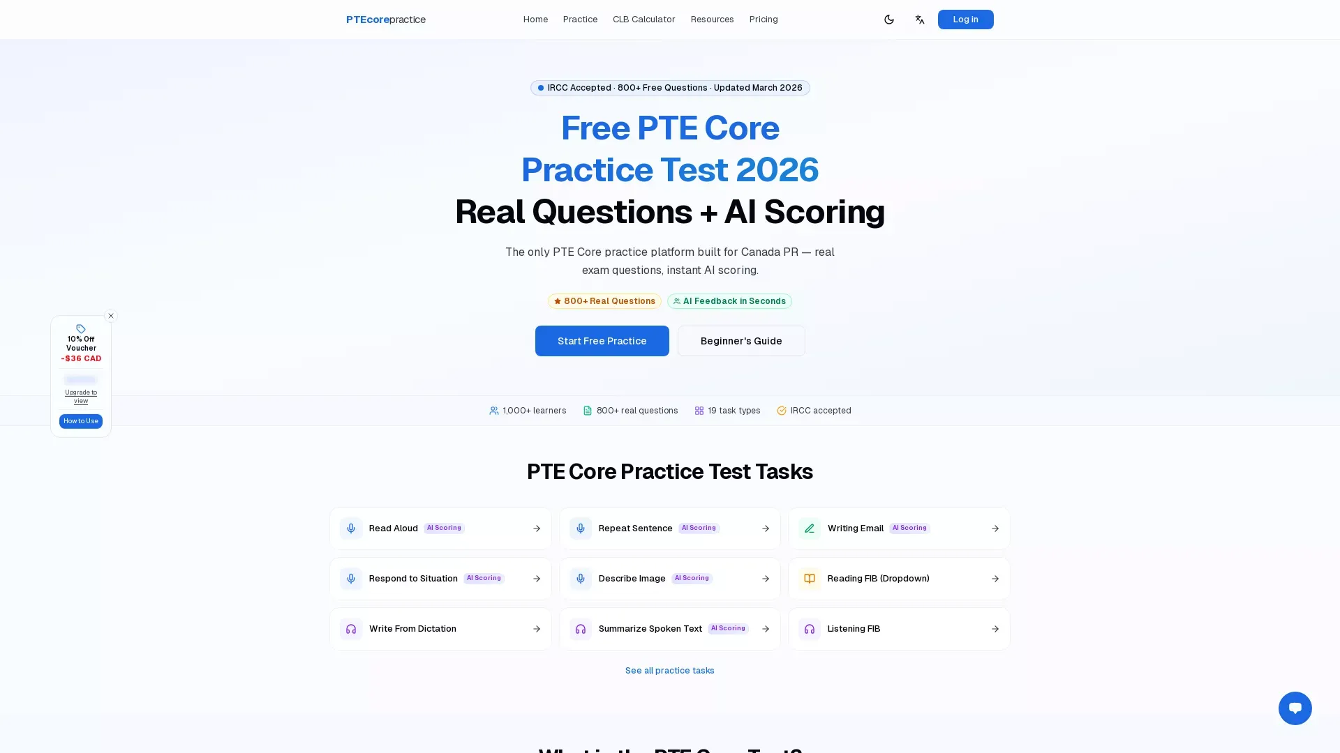 PTEcorepractice