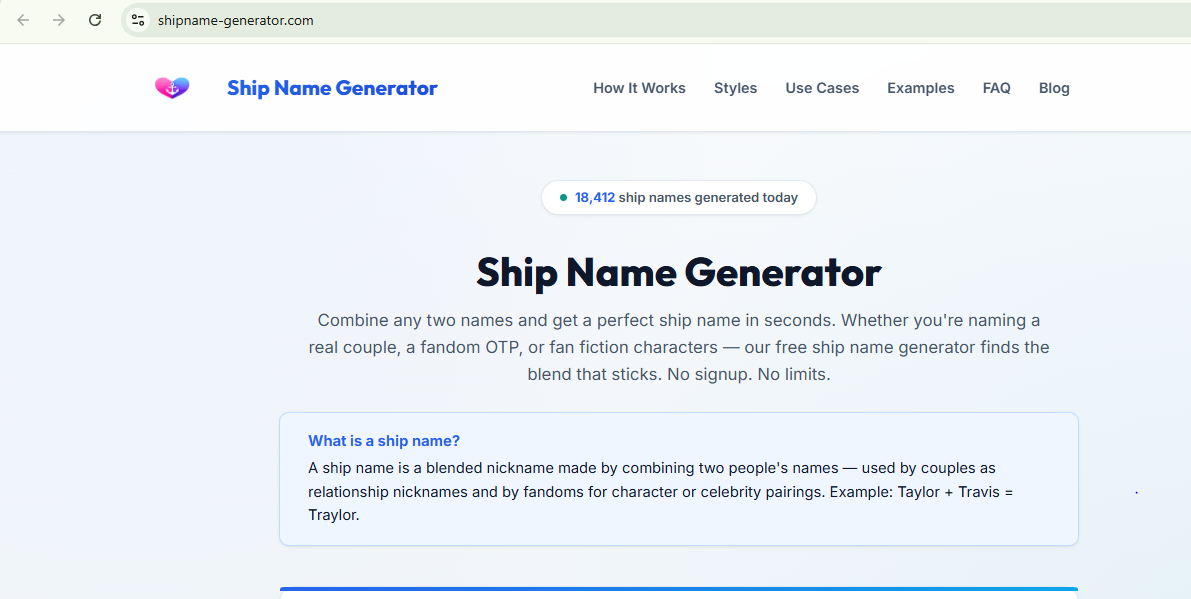 Ship Name Generator