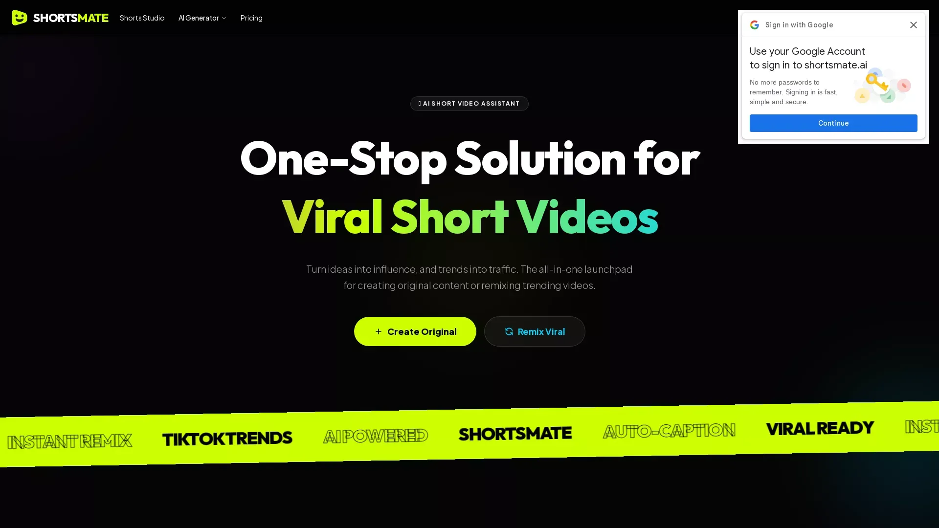 ShortsMateAI