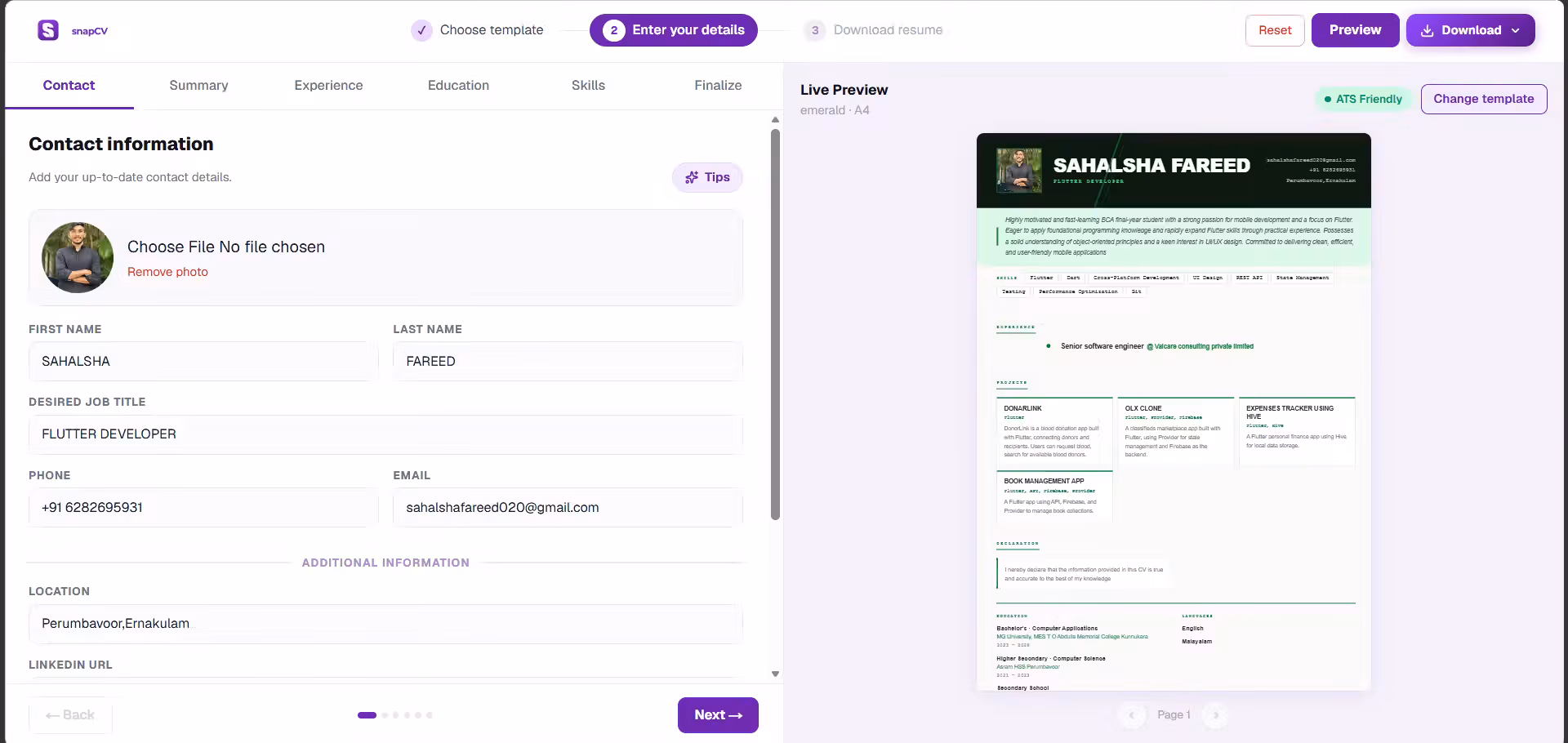 SnapCV