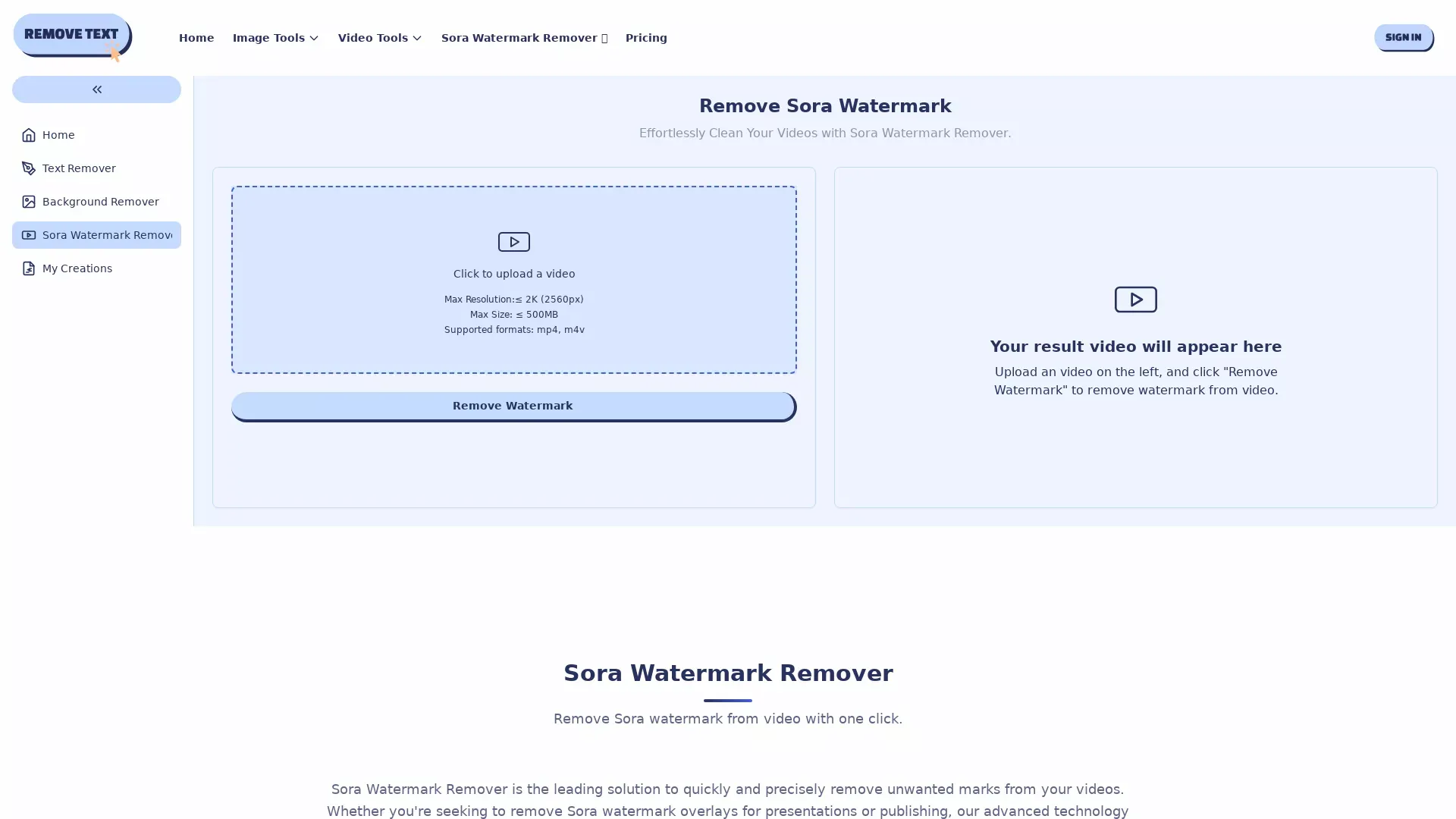 SoraWatermarkRemover