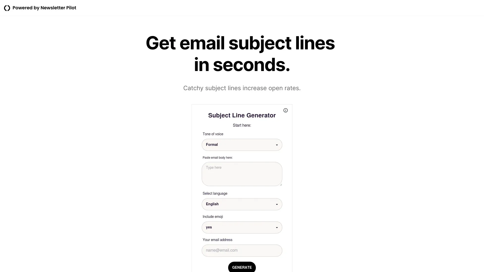 Subject Line Generator