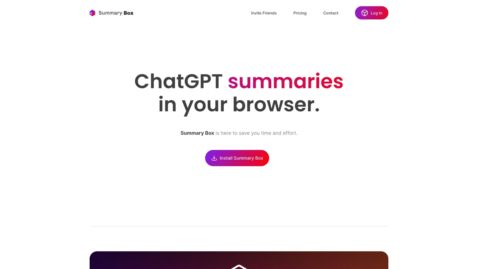 Summary Box