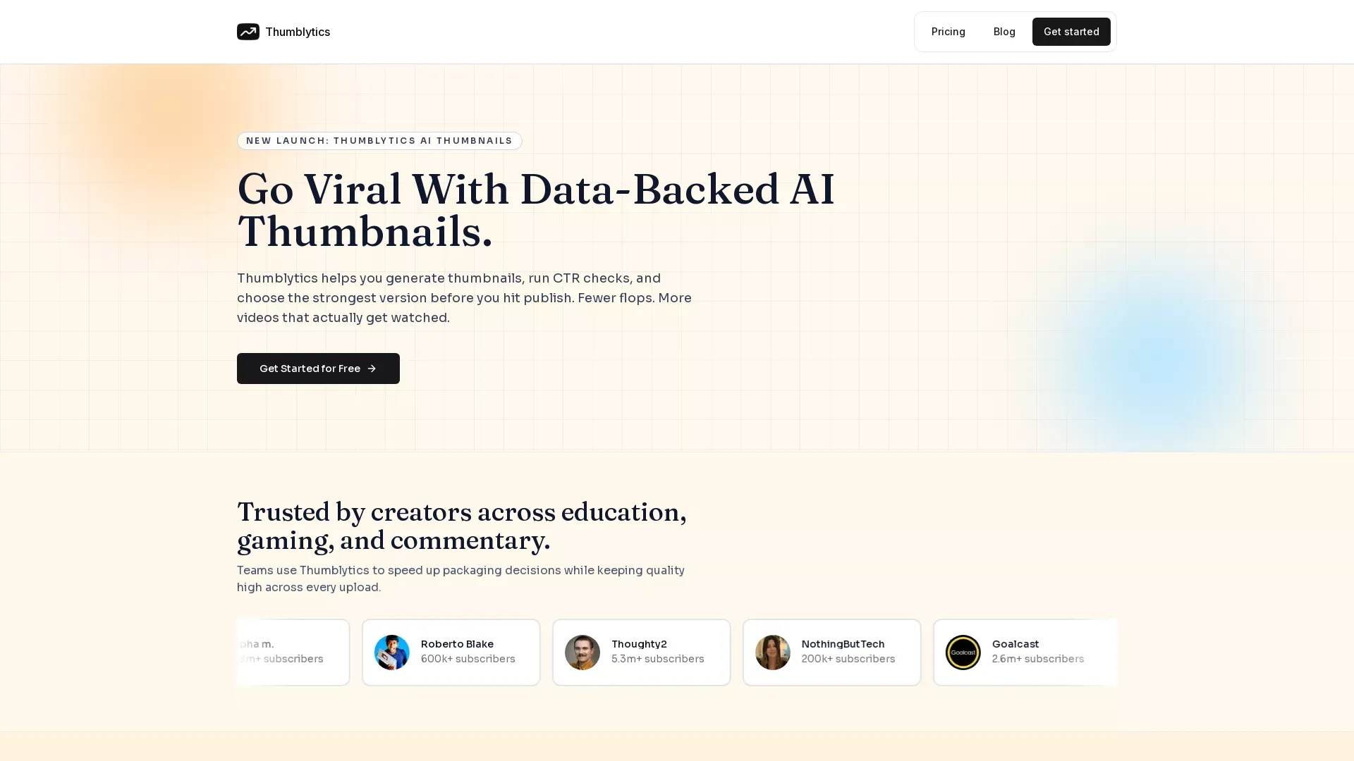 Thumblytics