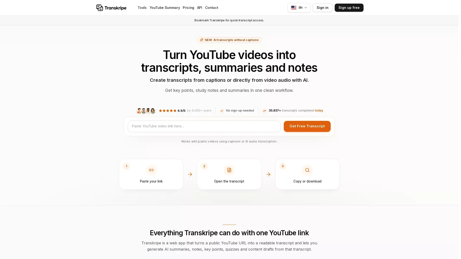 Transkripe