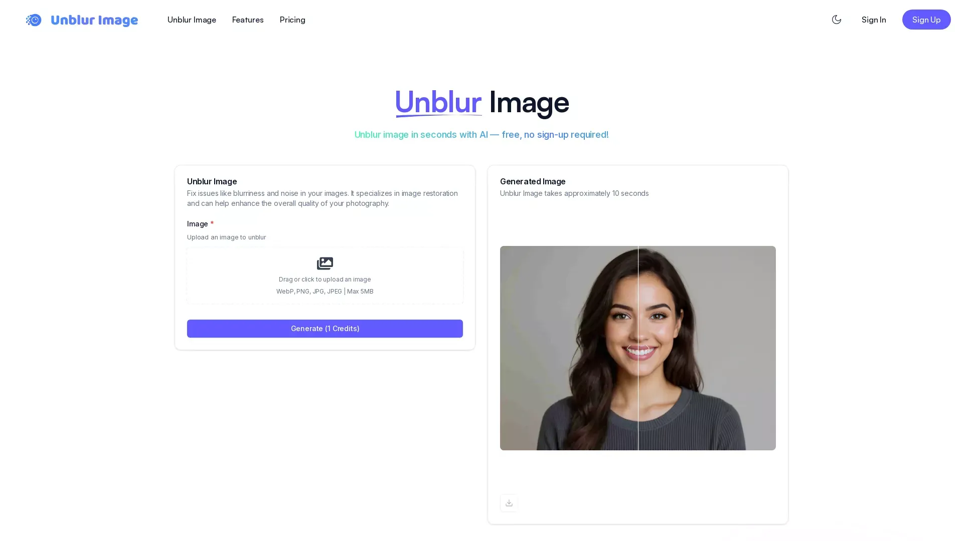 UnblurImageAI