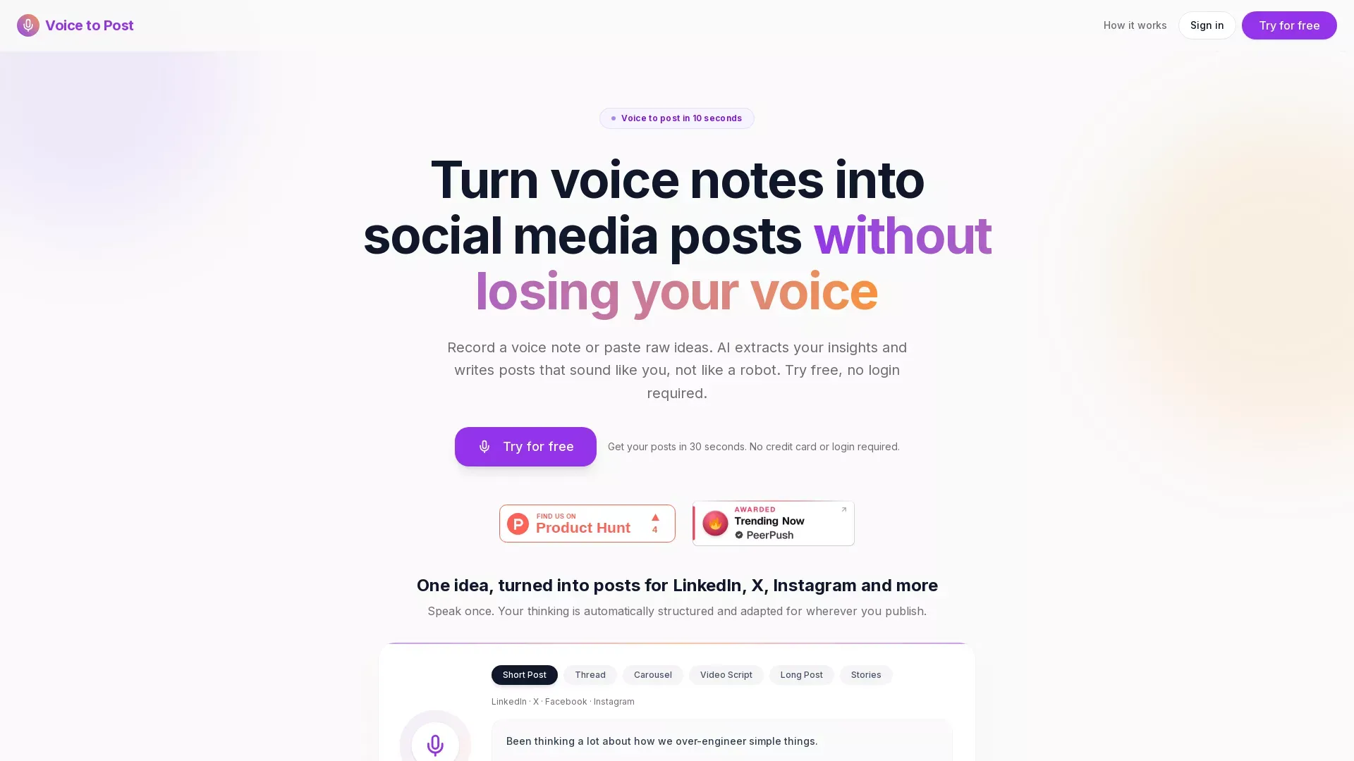 VoiceToPost