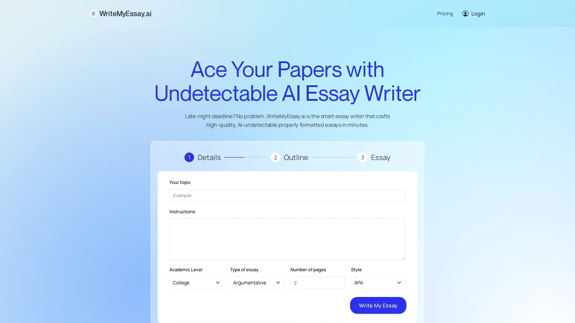 WriteMyEssayAI